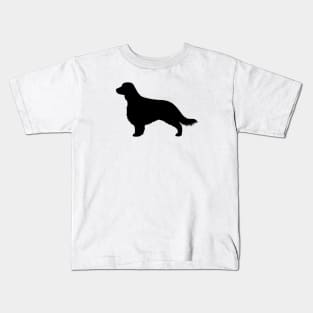 Welsh Springer Spaniel Dog Silhouette with Long Tail Kids T-Shirt